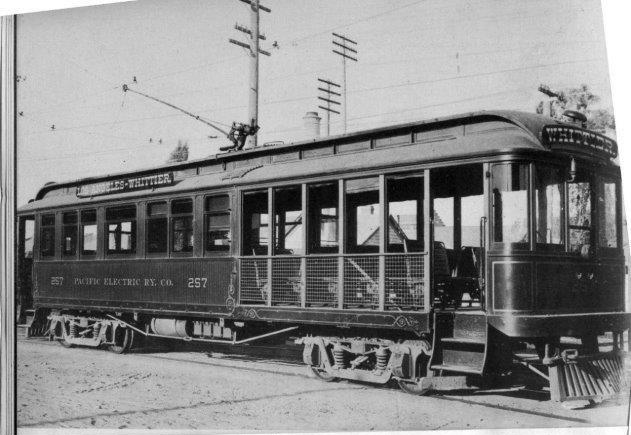 PE #257 poses for the camera in 1903, short after delivery from the St. Louis Car Co. In 1907 she was renumbered to #913.