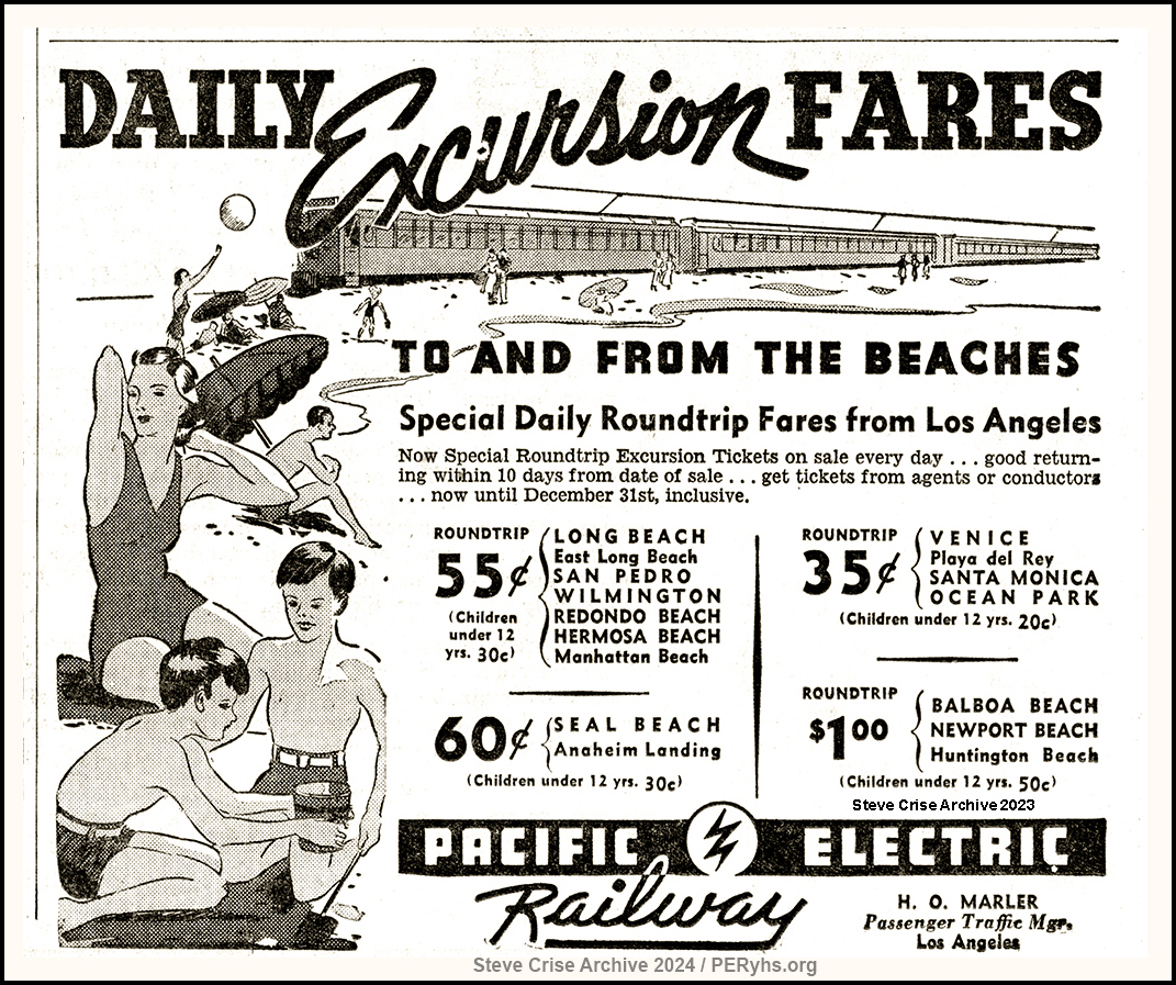 Daily Excursion Fares