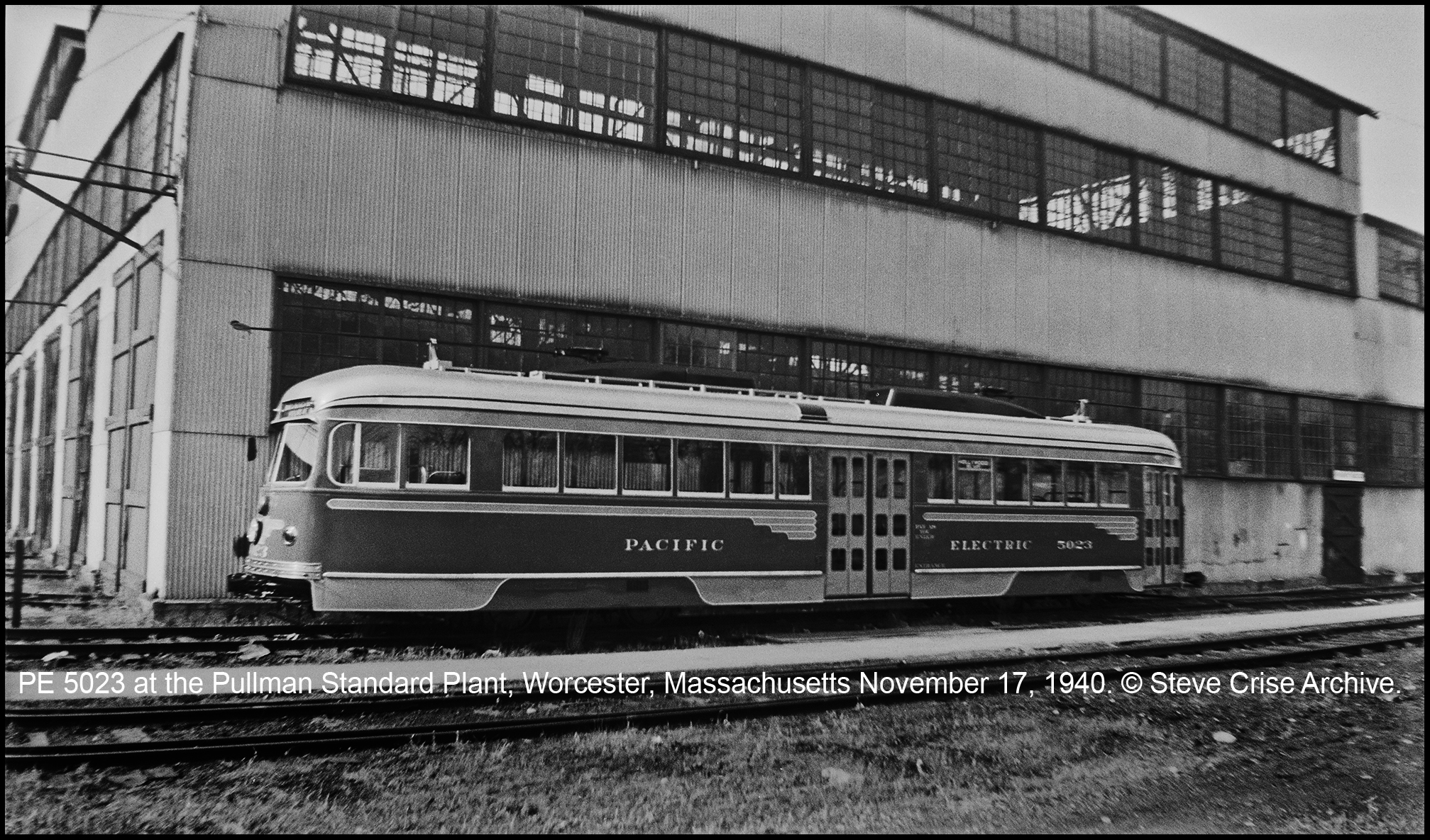 PE 5023 at the Pullman Plant in Worchester, Massachusetts, 11-17-1940 © Steve Crise Archive.